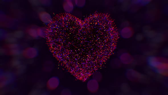 Heart On Bokeh Background