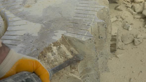 Sculptor  Drilling Stone