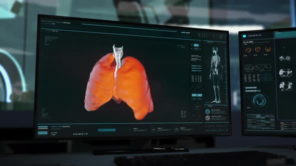 Respiratory Lung Disease Diagnosis By Health Care Examination Software Interface alt