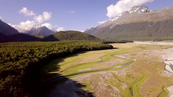 Scenic valley aerial