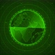 New Green Color 3d rotated world map Radar Hud Animation - VideoHive Item for Sale