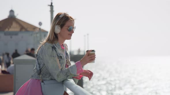 Slow Motion 8K Footage of Happy People with Ocean Background RED Helium Camera