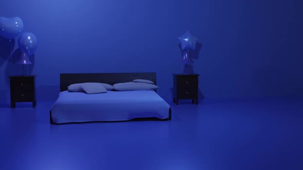 blue bedroom