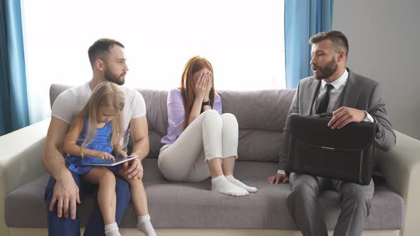 Redhead Woman Suffering From Postpartum Depression.