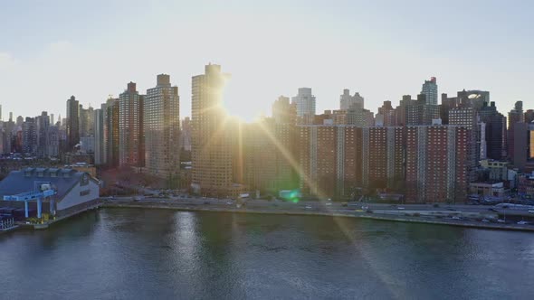 Skyscrapers and Buildings in Manhattan New York City Skyline