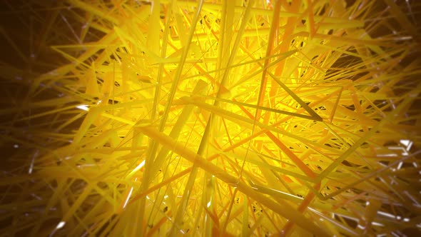 Abstract Background of Many Yellow Sharp Rods