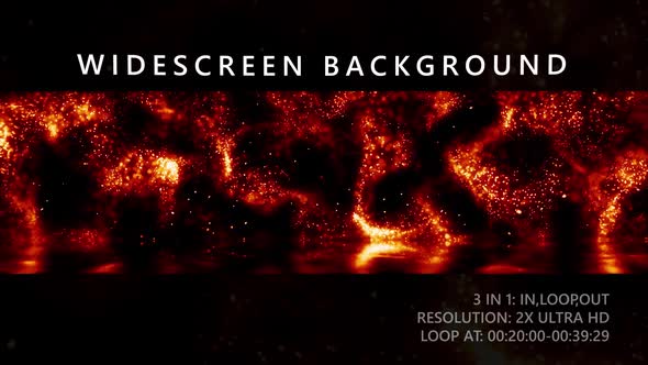 Boke Particles Flame Colored Waving Background
