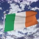 Ireland Flag With Sky 4k - VideoHive Item for Sale