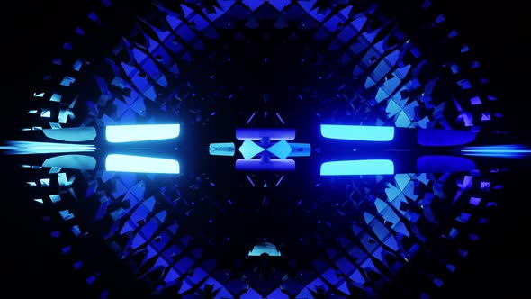 Blue Particle Perfect Vj Loop Of The Party Equalizer For Background 4K