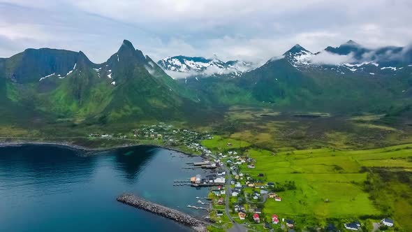 Beautiful Nature Natural Landscape in Mefjord, Norway