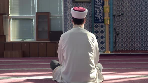 Lonely Alone Praying Mosque