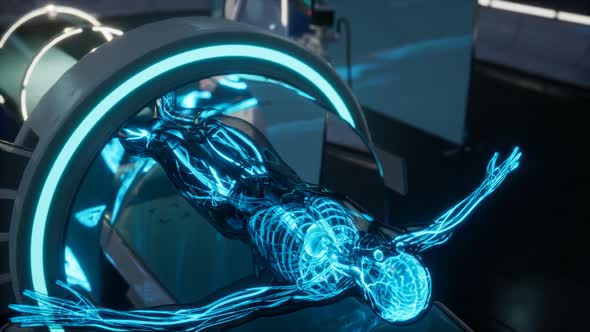 Science Anatomy Scan of Human Blood Vessels alt