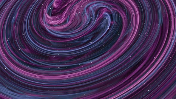 3D twirling galaxy illustration animation