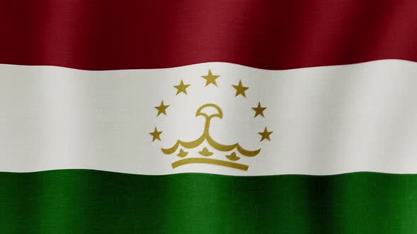 The National Flag of Tajikistan