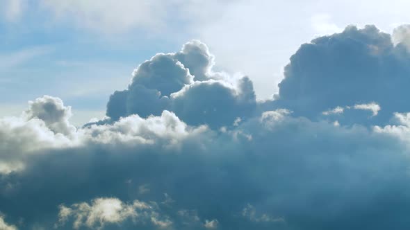Beautiful Blue Sky with Clouds Background. Sky Clouds. Sky with Clouds Weather Nature Cloud Blue