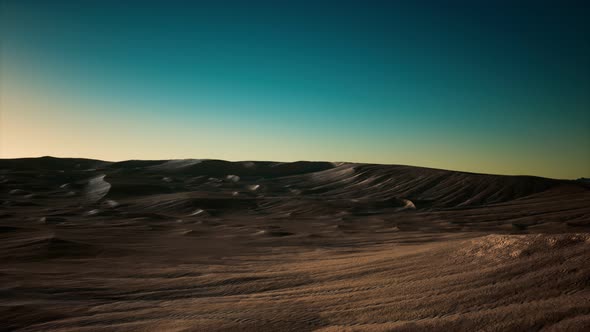 Beautiful Sand Dunes in the Sahara Desert