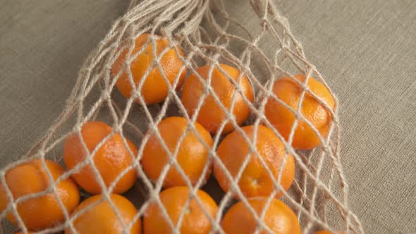 Knitted Bag with Oranges