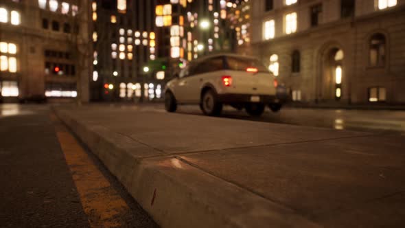 Beautiful Hyperlapse Timelapse of Night Miami City Traffic alt