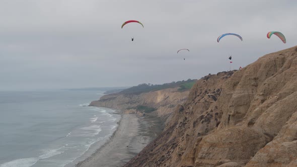 Torrey Pines Paragliding Flight