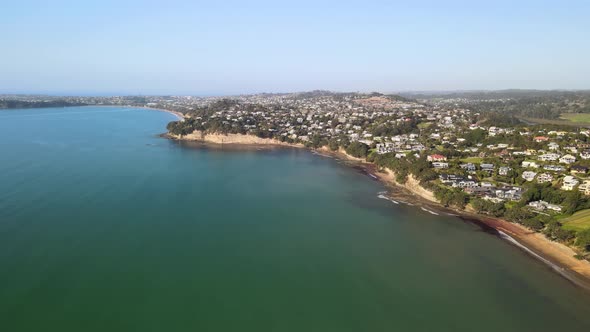 Auckland waterfront property seen from the sky