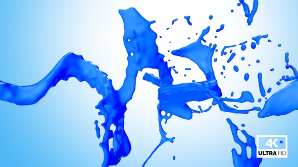 Splash Of Blue Paint