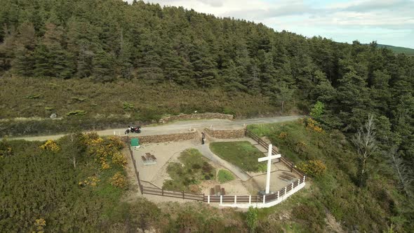 Cross Monument overlooking Valley