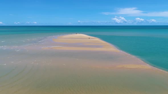 Corumbau beach near Caraiva Beach Bahia Brazil. Summer beach scene