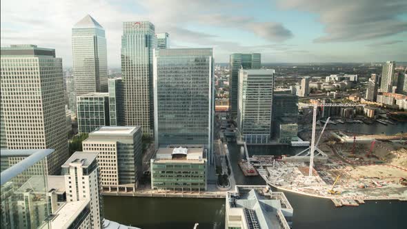 Docklands canary wharf london finance city money business offices