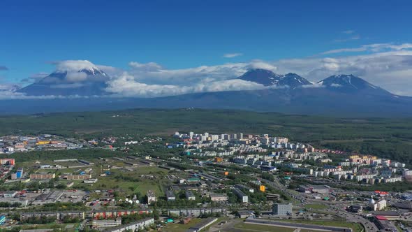 PetropavlovskKamchatsky City Aerial