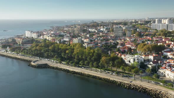 Aerial Footage of Summer Vacation Destination Near the Atlantic Ocean