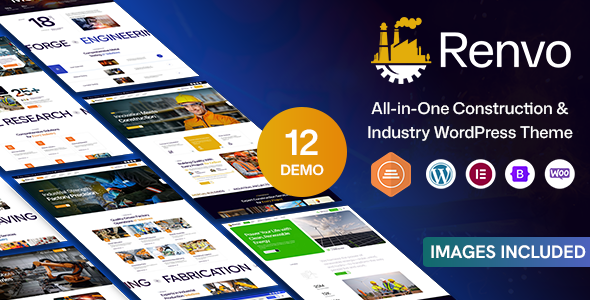 Renvo - Construction, Factory, Industry & Architecture WordPress Theme