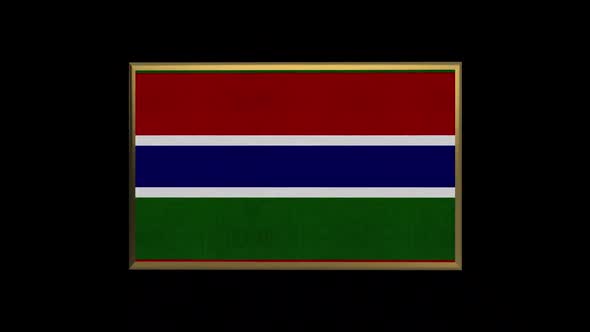 Gambia 3D Flag