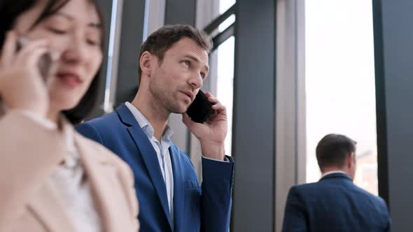 Businessman Talking on Phone