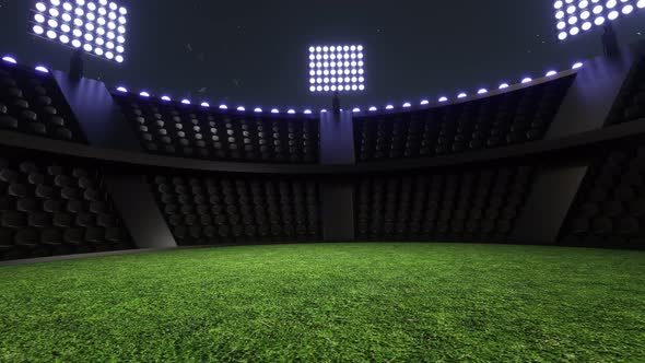 Sport Stadium Video Background, Flashing Lights . Glowing Stadium Lights 4 alt