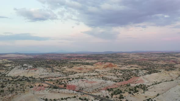 Aerial View Of The Grand Staircase–Escalante National Monument In Utah, US.
