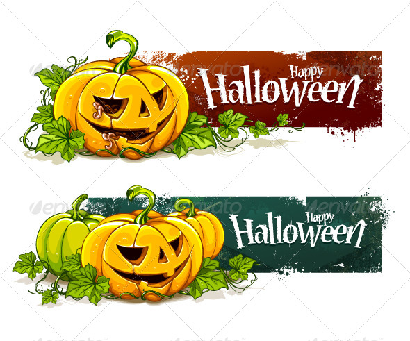 Grunge Halloween Banners