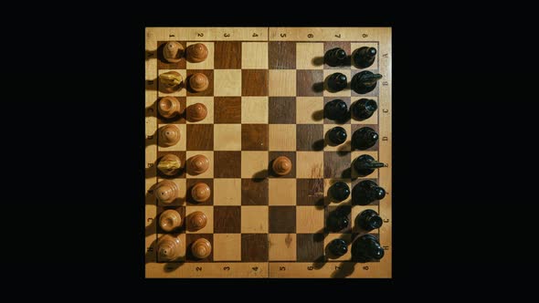 Fischer chess 960 with random placement of pieces on a chessboard, fischerandom or chess960