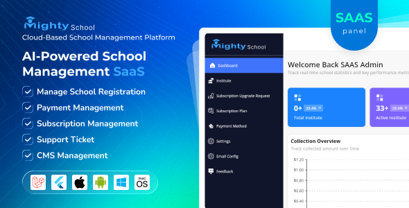 Mighty School - School Management System SAAS Panel Add-ons