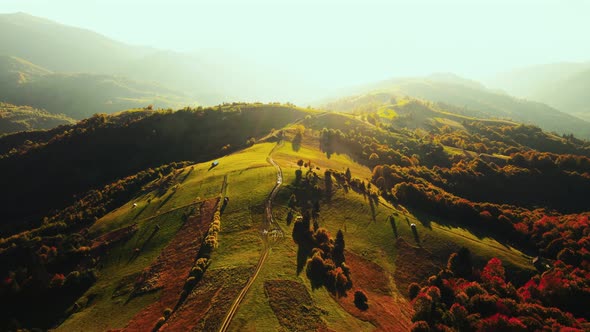 Sunrise over Mountains