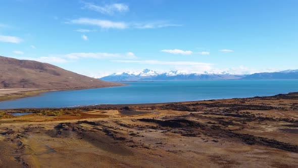 Patagonia landscape. Famous town of El Calafate at Patagonia Argentina