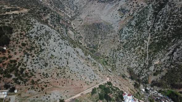 Aerial View of Medina Blue Old City Chefchaouen