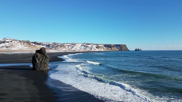 Black Sand Beach in Iceland