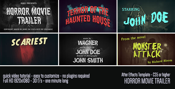 Horror Movie Trailer alt