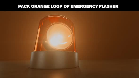 Pack orange Loop of emergency flasher