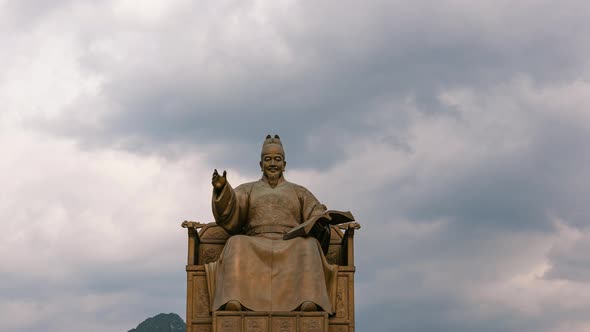 Statuse of Sejong the Great, the King of South Korea