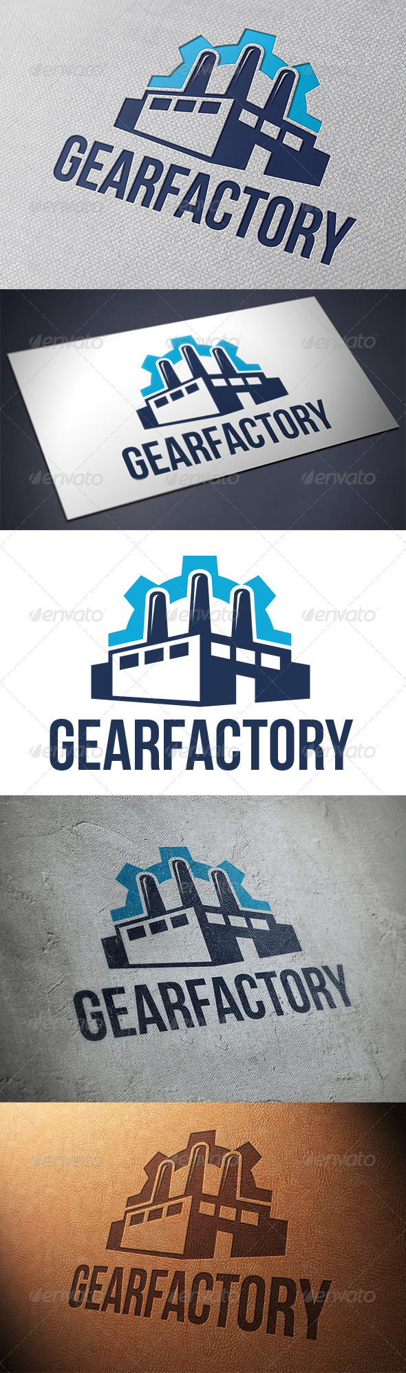Gear Factory Logo Template