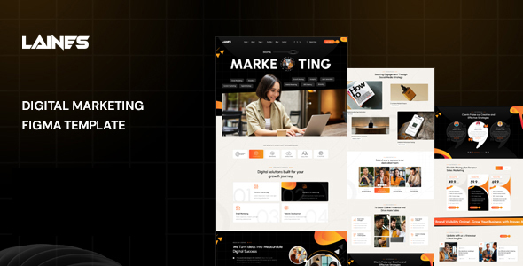 Laines -  Digital Marketing in XD Template