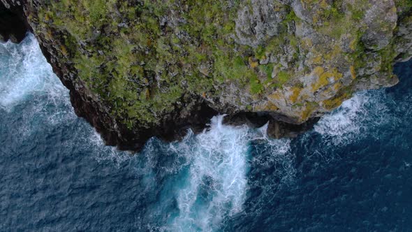 Aerial view of Ilheus da Rib in Madeira, Portugal.