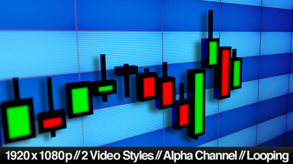 Business Stock Market Candlesticks Bar Chart