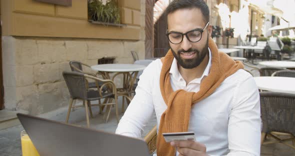 Businessman Makes Payment